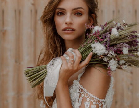 Lässige Frisuren für die Boho-Braut
