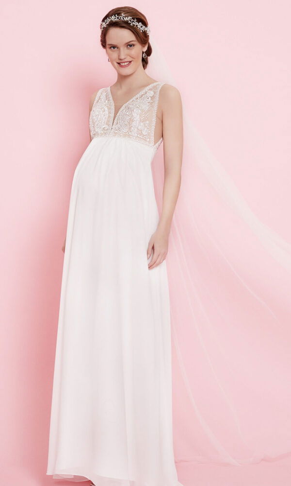 Hochzeit, schwanger heiraten, Umstandsmode, Brautkleid für schwangere