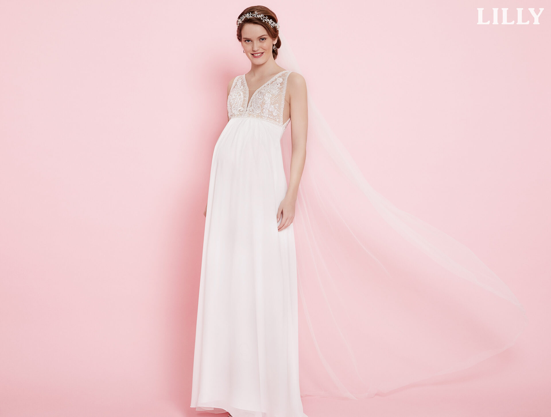 Hochzeit, schwanger heiraten, Umstandsmode, Brautkleid für schwangere