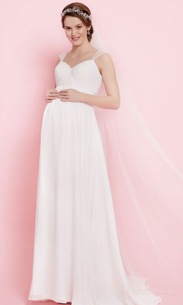 Hochzeit, schwanger heiraten, Umstandsmode, Brautkleid für schwangere
