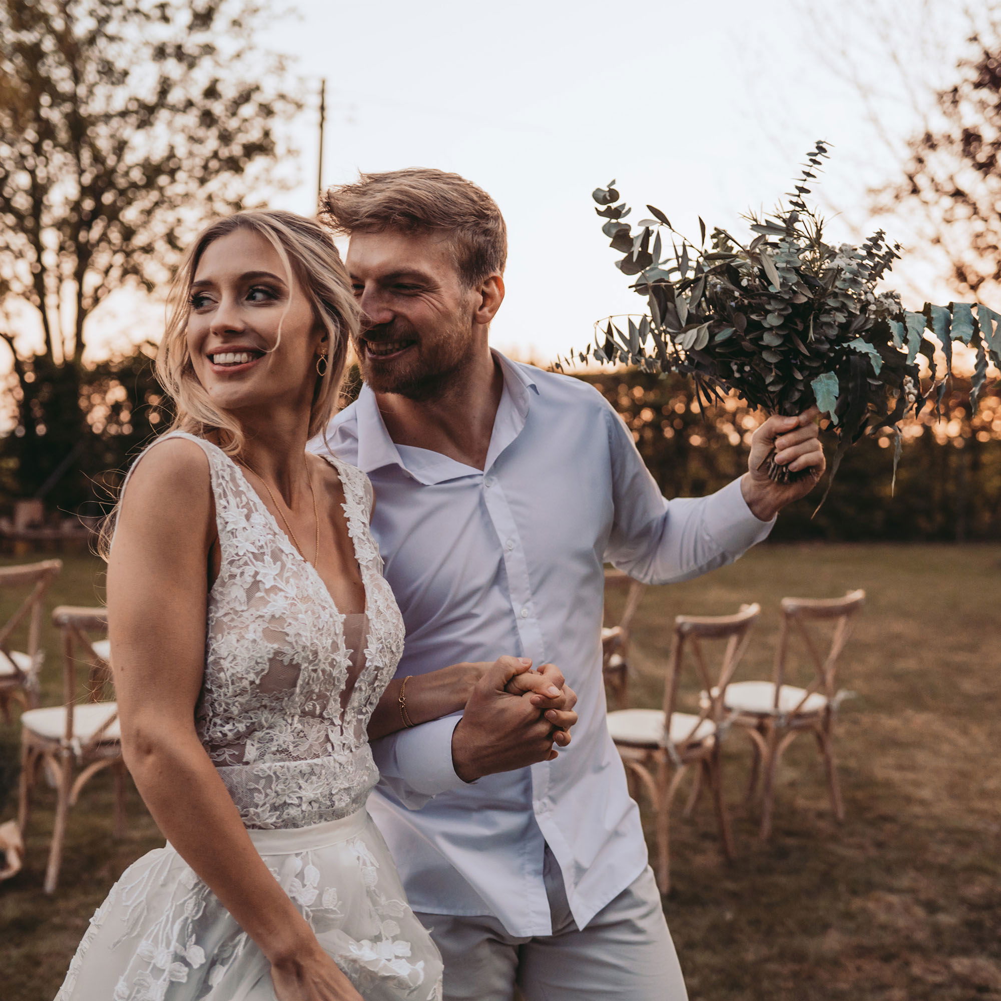 freie Trauung - Brautpaar Auszug