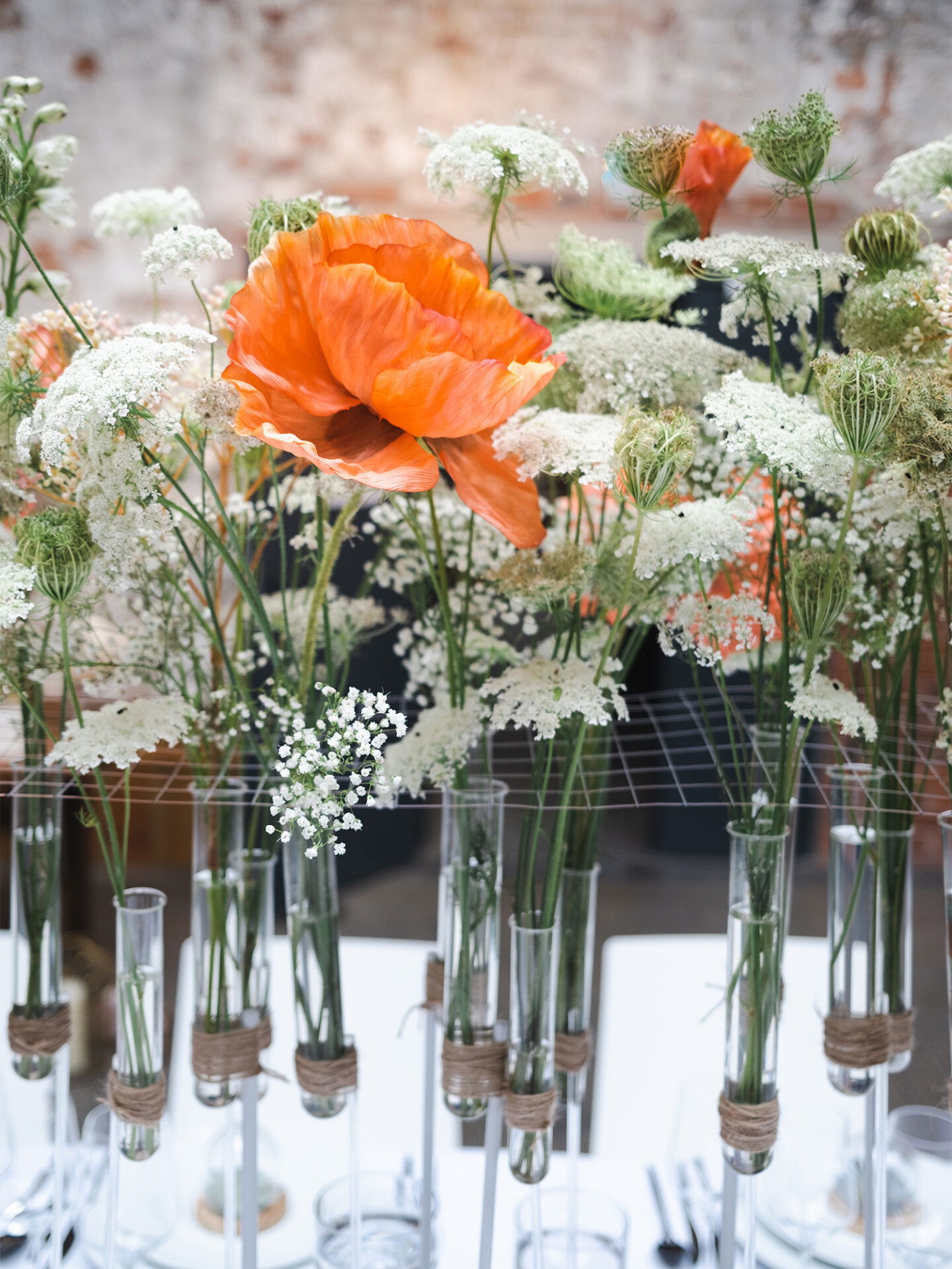 Brautstrauß - Blumendeko - Hochzeitstisch