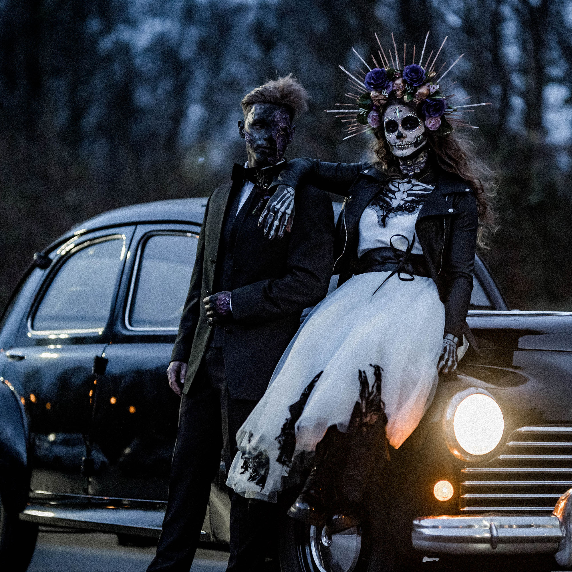 Halloween Hochzeit - Hochzeitskonzept - Hochzeitspaar