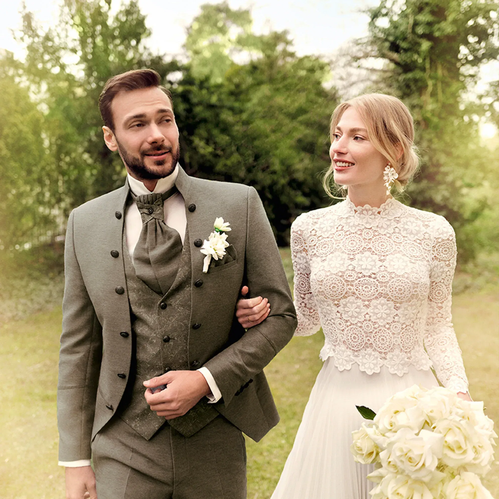 grüner Hochzeitsanzug Tziacco