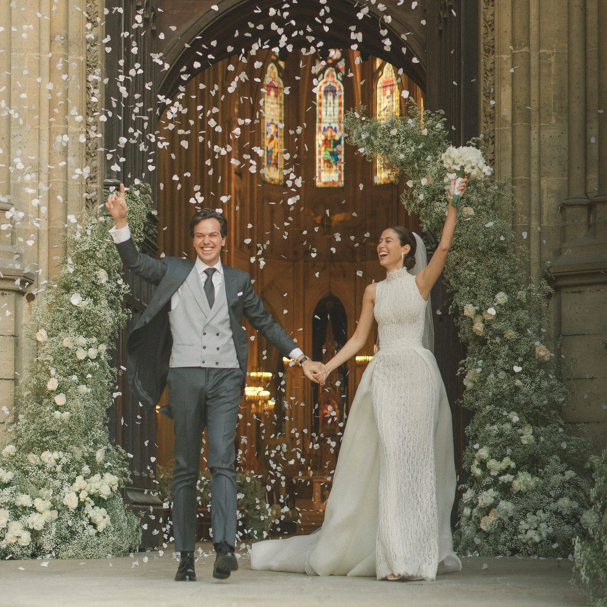 Daniel Clará Hochzeit - Auszug Brautpaar