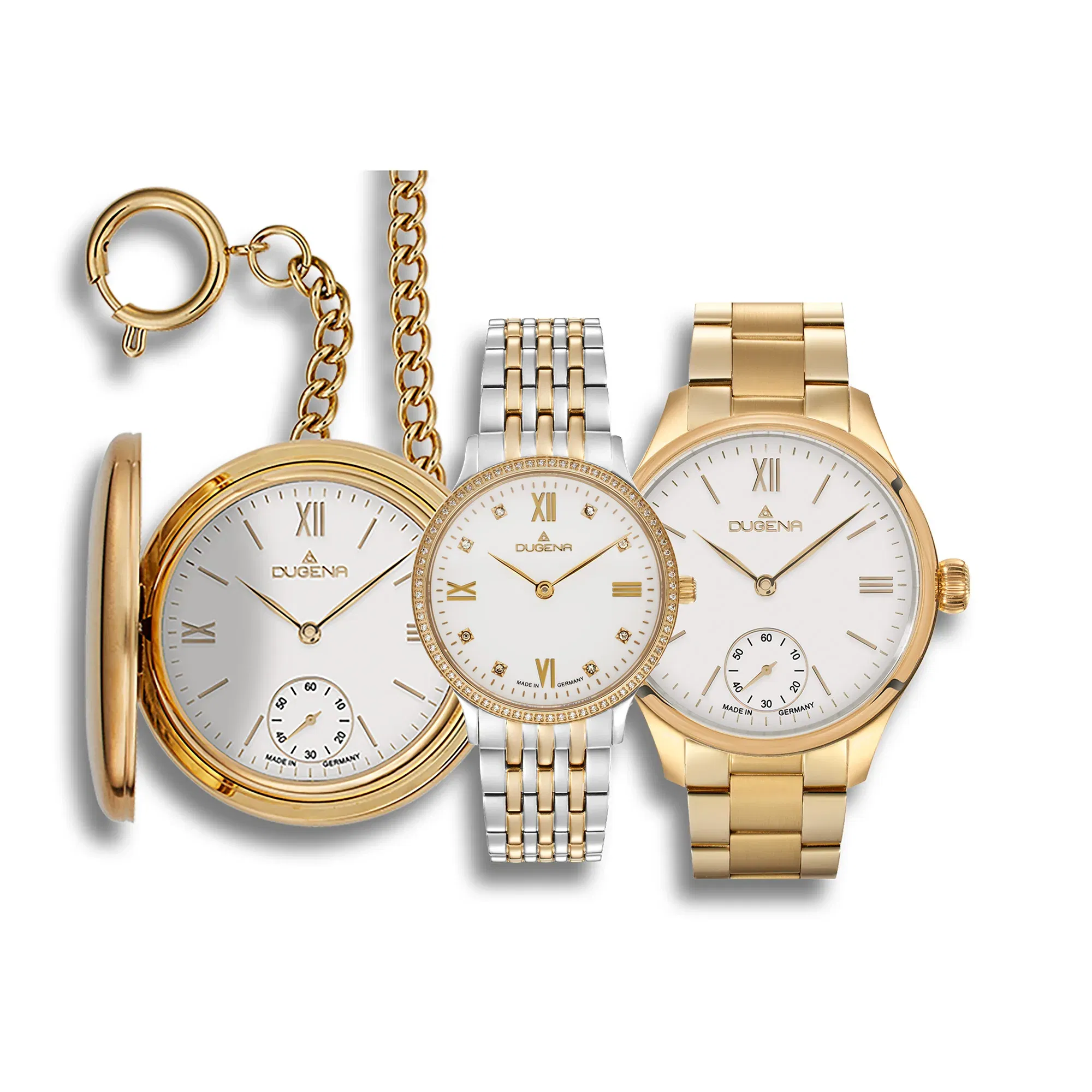 Exklusive Dugena Uhren im Gold-Silber-Mix – luxuriöse Hochzeitsuhren für Sie & Ihn