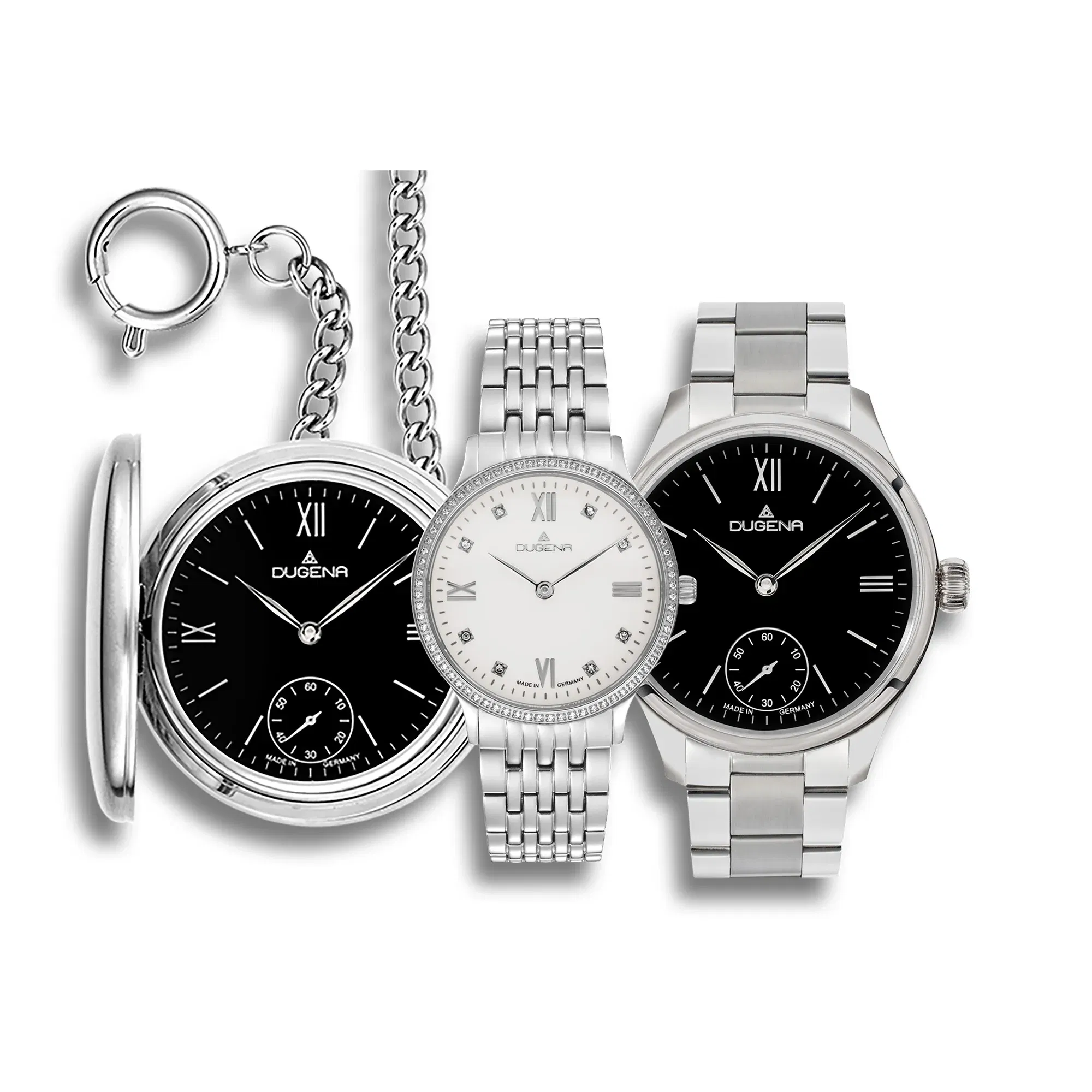 Edles Brautpaar-Uhrenset in Silber von Dugena – zeitlose Erinnerung an euren Hochzeitstag