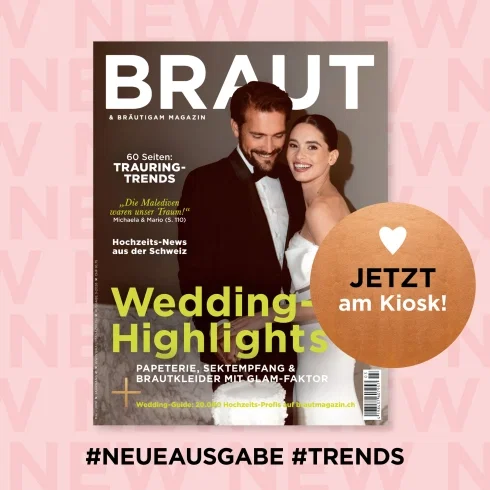 Das Cover der Mai-Juni Ausgabe des Braut und Bräutigam Magazin