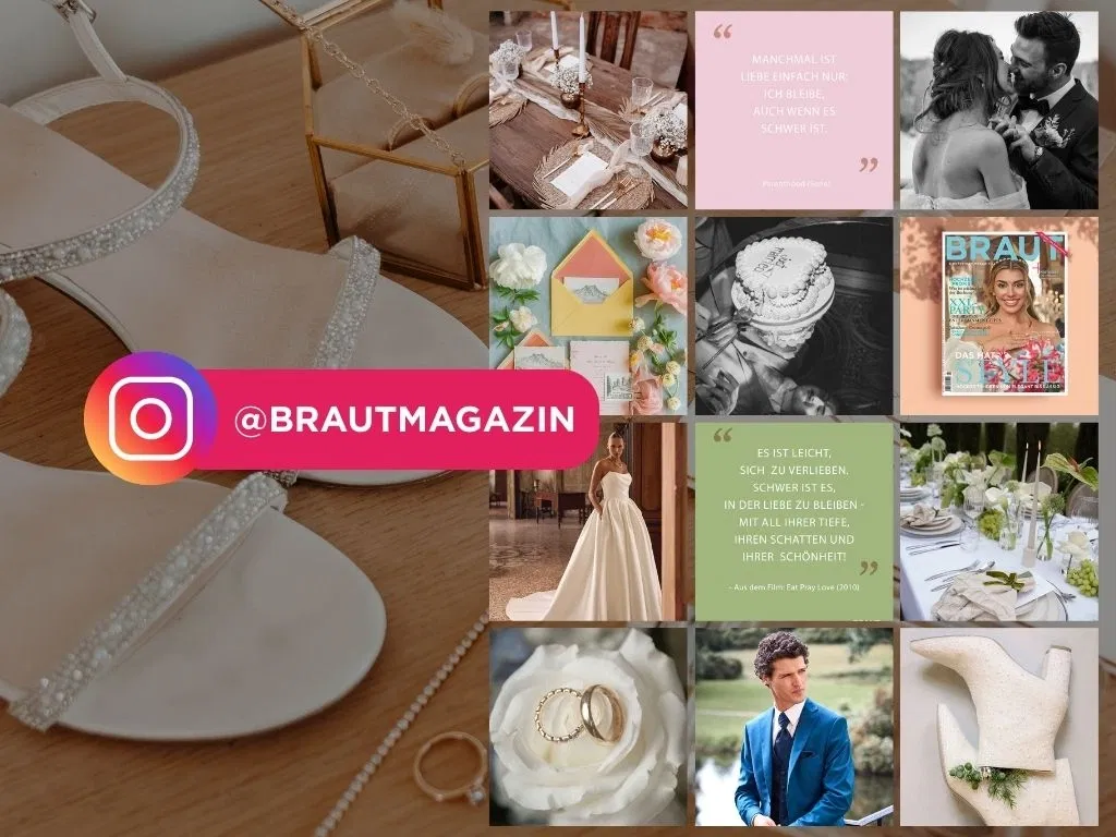 Banner für den Instagram Kanal von Braut & Bräutigam Magazin